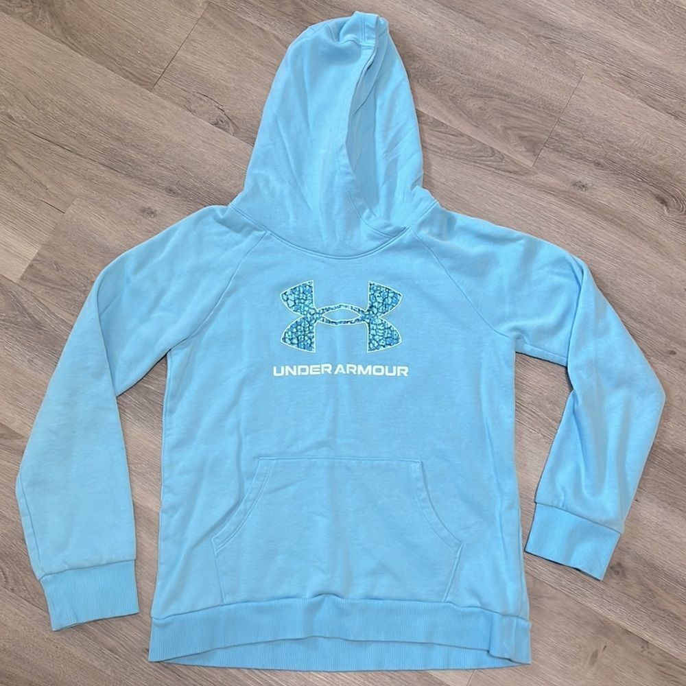 Lot of 2 Girls UNDER ARMOUR and Champion  Hoodie Sweatshirts Both Size Large - Picture 2 of 13